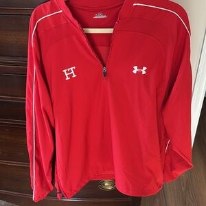 Under Armour Hewitt Trussville Red and White Pullover